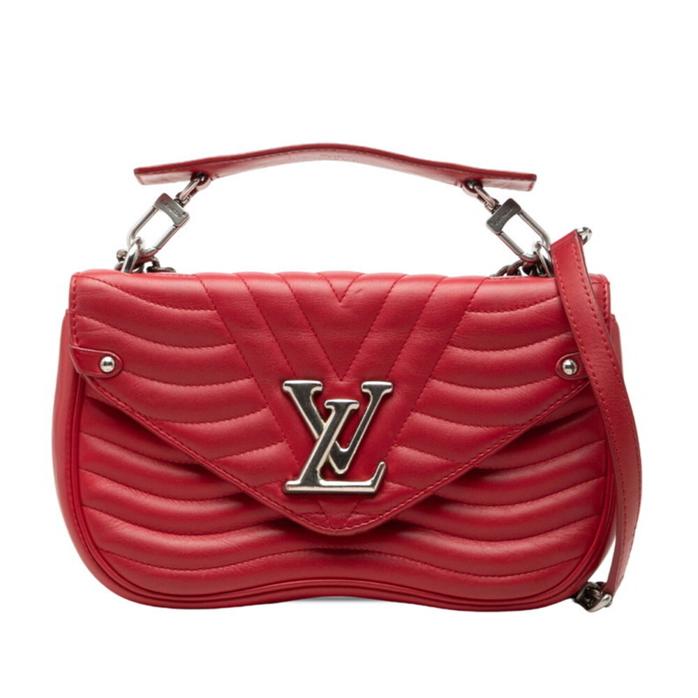 Louis Vuitton New Wave Chain Bag MM, Handbag/Shoulder Bag, 2-Way, M51943, Red...